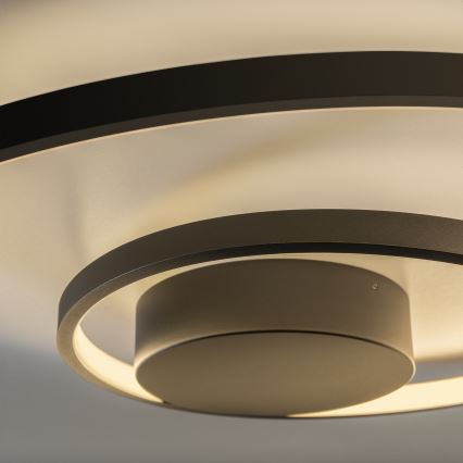 Ideal Lux - LED stropna svjetiljka s prigušivanjem OZ LED/48W/230V promjer 60 cm CRI 90 crna