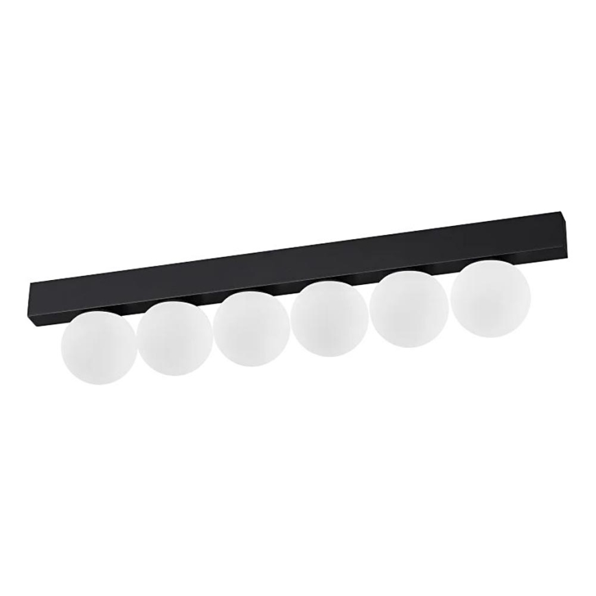 Ideal Lux - LED Stropna svjetiljka PING PONG 6xLED/3W/230V CRI 90 crna