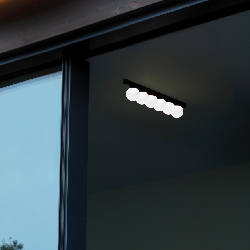 Ideal Lux - LED Stropna svjetiljka PING PONG 6xLED/3W/230V CRI 90 crna