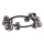 Ideal Lux - LED stropni luster PERLAGE 10xG9/3W/230V Ø 70 cm crna/dimljeno-crna