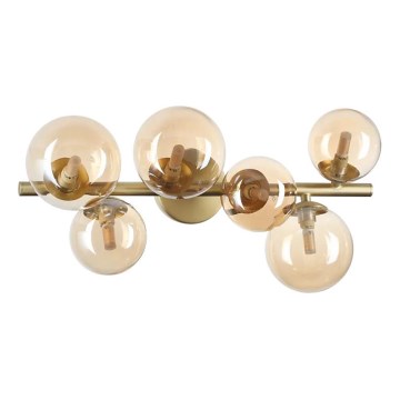 Ideal Lux - LED stropni luster PERLAGE 6xG9/3W/230V 49 cm zlatna/dimno bež