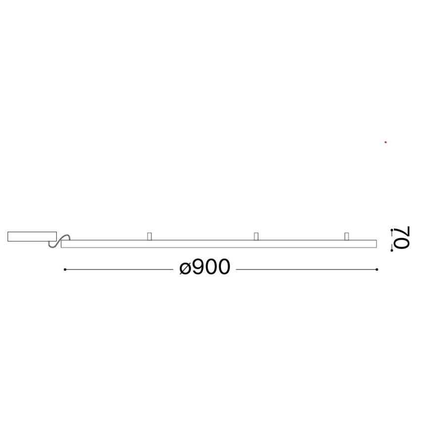 Ideal Lux - LED stropna svjetiljka ORACLE SLIM LED/53W/230V 3000K CRI 90 Ø 90 cm zlatna