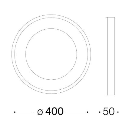 Ideal Lux - LED stropno svjetlo PLANET LED/20W/230V CRI 90 Ø 40 cm bijela
