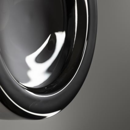 Ideal Lux - LED stropno svjetlo za kupaonicu LOLLY 1xGX53/9W/230V Ø 10,5 cm crna/zadimljena crna