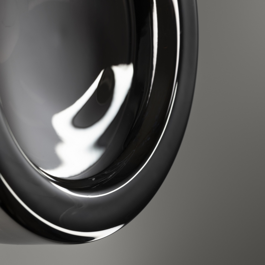 Ideal Lux - LED stropno svjetlo za kupaonicu LOLLY 1xGX53/9W/230V Ø 10,5 cm crna/zadimljena crna