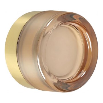 Ideal Lux - LED stropno svjetlo za kupaonicu LOLLY 1xGX53/9W/230V Ø 10,5 cm zlatna/zadimljeno-bež