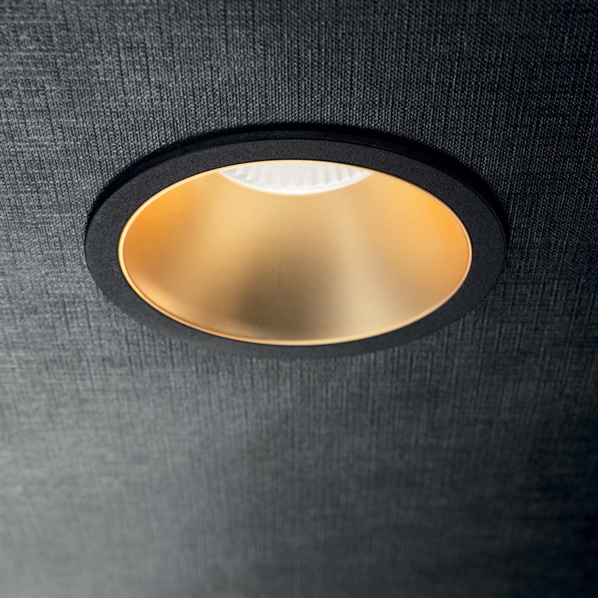 Ideal Lux - LED ugradna stropna svjetiljka GAME TRIM LED/11W/230V 3000K CRI 90 Ø 8,5 cm IP40 zlatna/crna
