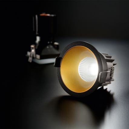 Ideal Lux - LED ugradna stropna svjetiljka GAME TRIM LED/11W/230V 3000K CRI 90 Ø 8,5 cm IP40 zlatna/crna