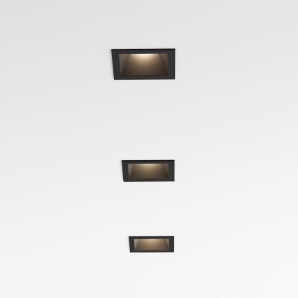 Ideal Lux - LED stropna ugradna svjetiljka GAME TRIM LED/11W/230V 3000K CRI 90 8,4x8,4 cm IP40 crna