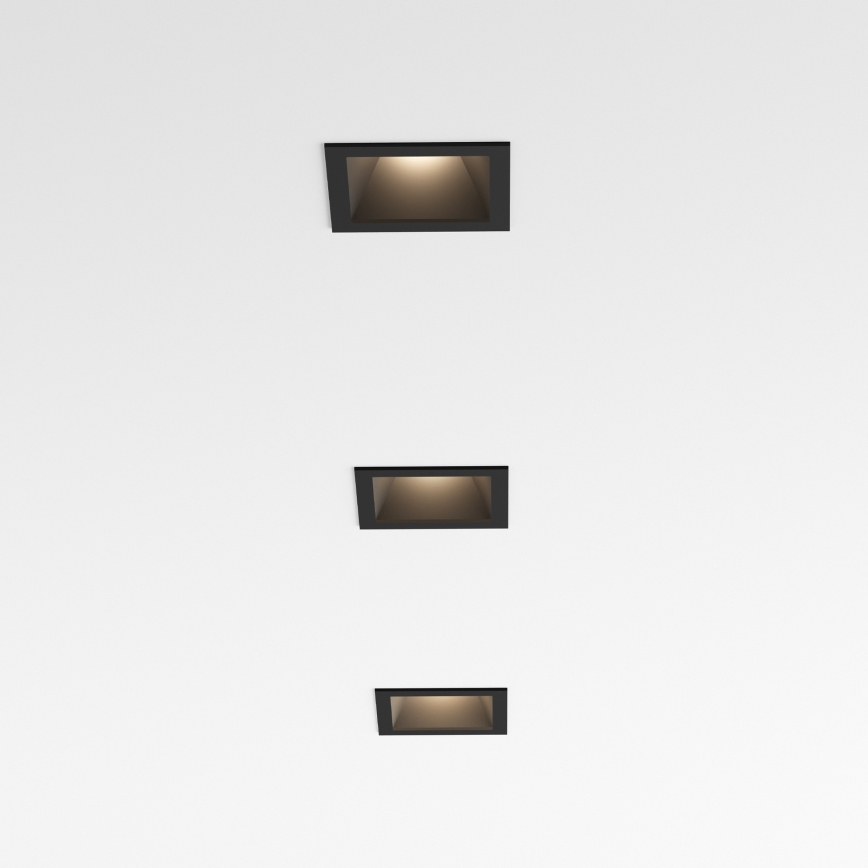 Ideal Lux - LED stropna ugradna svjetiljka GAME TRIM LED/11W/230V 3000K CRI 90 8,4x8,4 cm IP40 crna