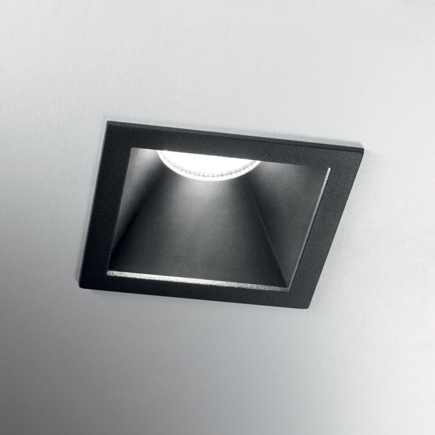 Ideal Lux - LED stropna ugradna svjetiljka GAME TRIM LED/11W/230V 3000K CRI 90 8,4x8,4 cm IP40 crna