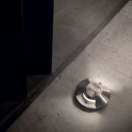 Ideal Lux - LED ugradna svjetiljka za prolaz vozila ROCKET LED/3W/230V CRI 90 IK08 IP67 matirani krom