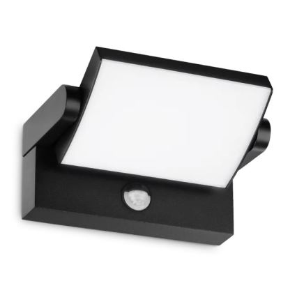 Ideal Lux - LED Vanjska zidna svjetiljka sa senzorom SWIPE LED/21W/230V CRI 90 IP54 crna