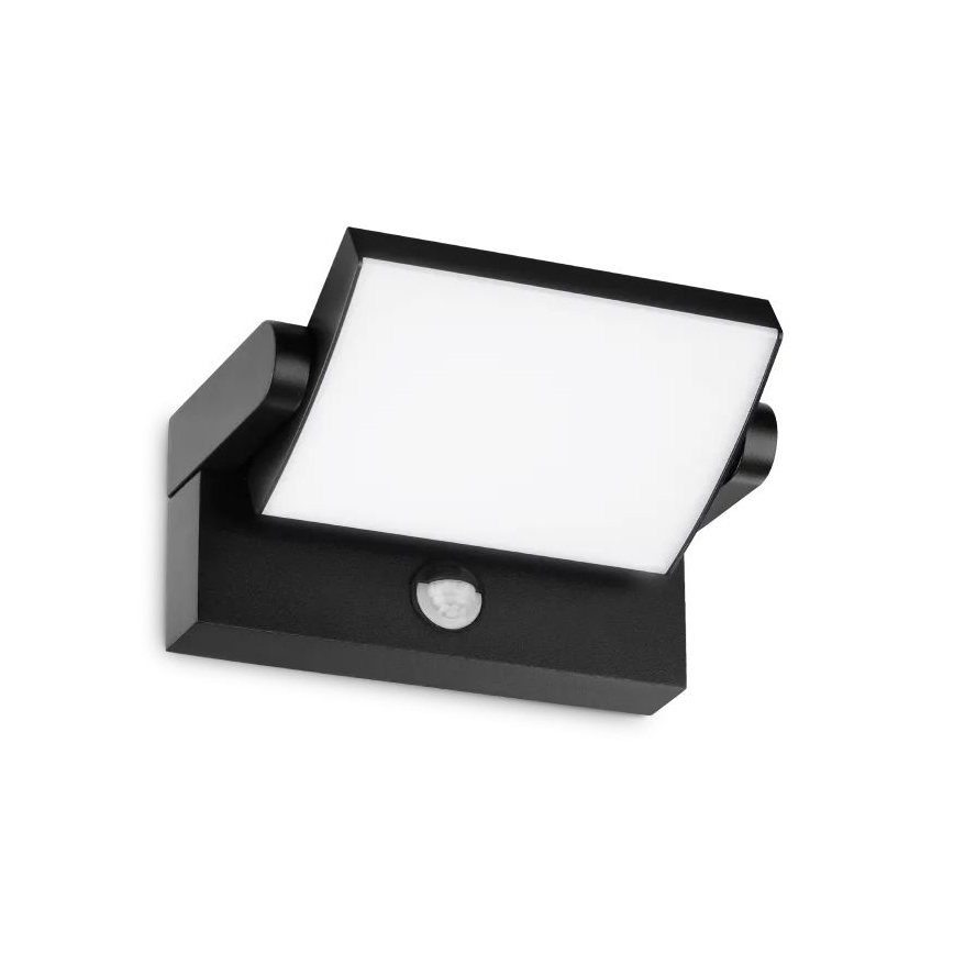 Ideal Lux - LED Vanjska zidna svjetiljka sa senzorom SWIPE LED/21W/230V CRI 90 IP54 crna