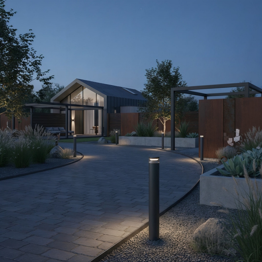 Ideal Lux - LED Vanjska lampa BOEING LED/14W/230V 100 cm CRI 90 IP65 crna