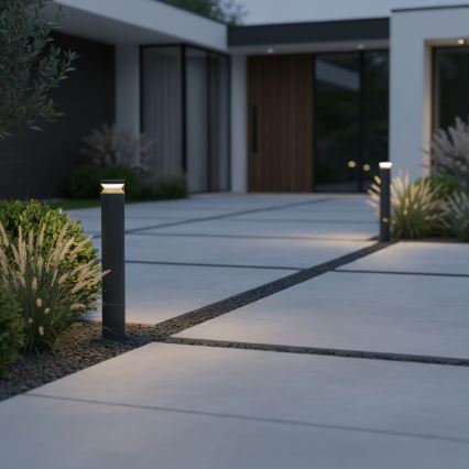 Ideal Lux - LED Vanjska lampa BOEING LED/14W/230V 100 cm CRI 90 IP65 crna