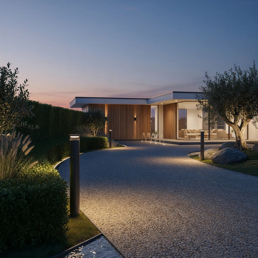 Ideal Lux - LED Vanjska lampa BOEING LED/14W/230V 100 cm CRI 90 IP65 crna