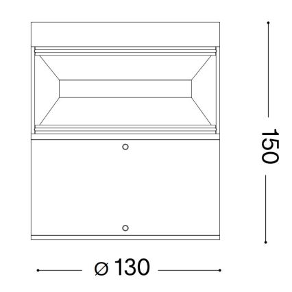 Ideal Lux - LED Vanjska lampa BOEING LED/14W/230V 15 cm CRI 90 IP65 smeđa