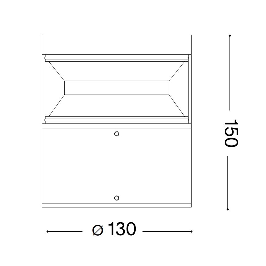 Ideal Lux - LED Vanjska lampa BOEING LED/14W/230V 15 cm CRI 90 IP65 smeđa