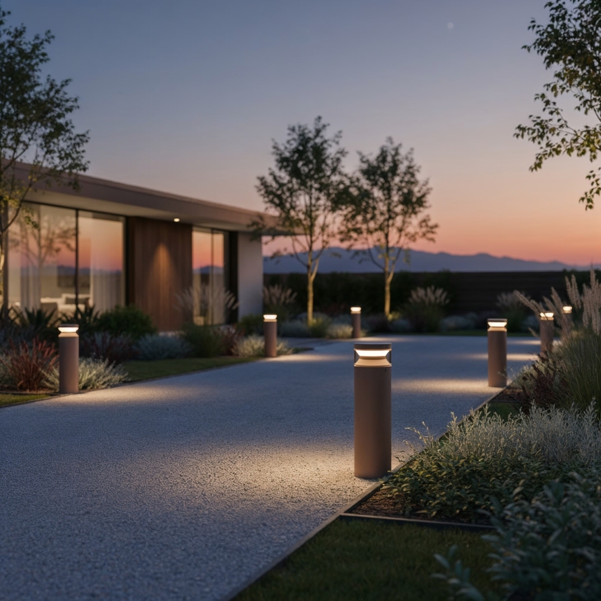 Ideal Lux - LED Vanjska lampa BOEING LED/14W/230V 40 cm CRI 90 IP65 smeđa