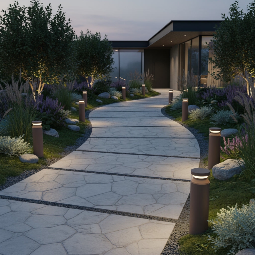 Ideal Lux - LED Vanjska lampa BOEING LED/14W/230V 40 cm CRI 90 IP65 smeđa