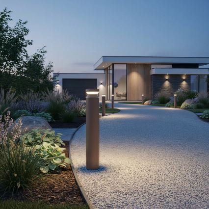 Ideal Lux - LED Vanjska lampa BOEING LED/14W/230V pr. 70 cm CRI 90 IP65 smeđa