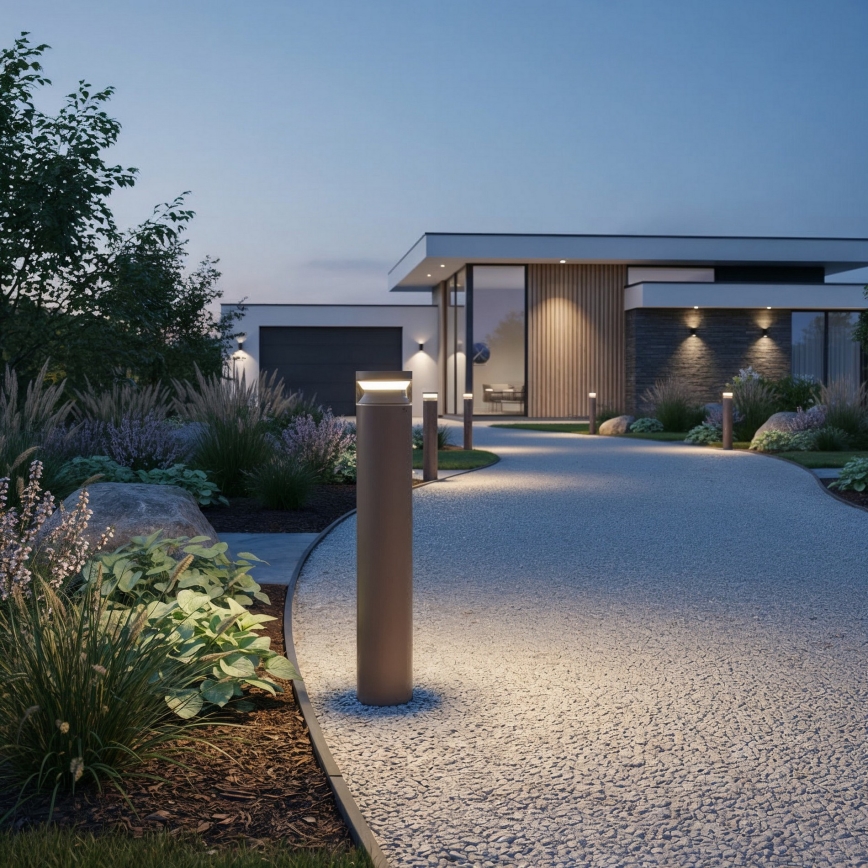 Ideal Lux - LED Vanjska lampa BOEING LED/14W/230V pr. 70 cm CRI 90 IP65 smeđa