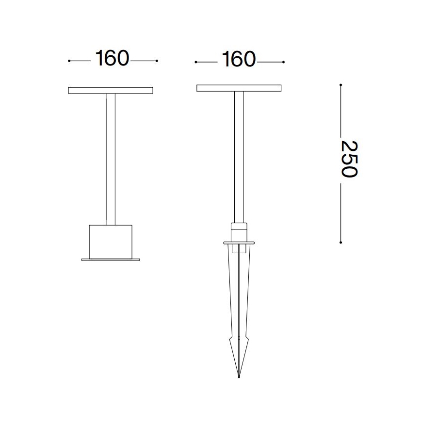 Ideal Lux - LED Vanjska lampa TOFFEE LED/11W/230V CRI 90 IP65 antracit