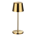 Ideal Lux - LED vanjska stolna lampa CUTE s dodirnim prigušivačem LED/2,5W/3,7V 3000 mAh USB 2200-2700K IP65 zlatna