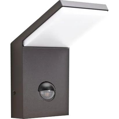 Ideal Lux - LED Vanjska svjetiljka sa senzorom STYLE LED/9W/230V 4000K CRI 90 IP54 antracit