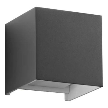 Ideal Lux - LED Vanjska zidna svjetiljka ATOM LED/12W/230V CRI 90 IP54 antracit