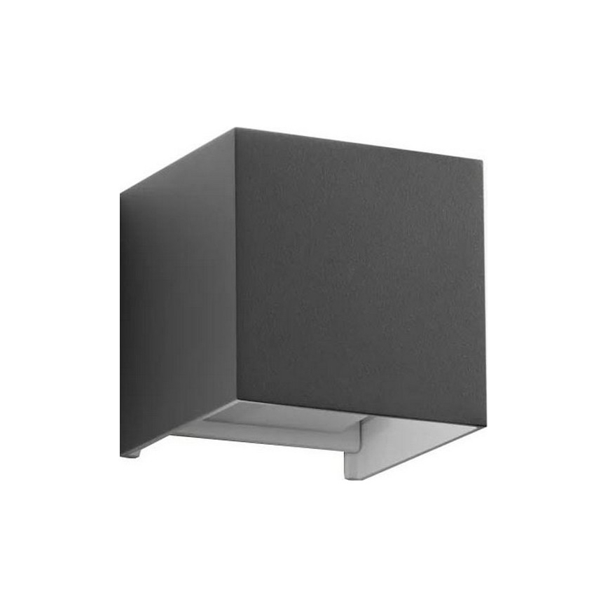 Ideal Lux - LED Vanjska zidna svjetiljka ATOM LED/12W/230V CRI 90 IP54 antracit