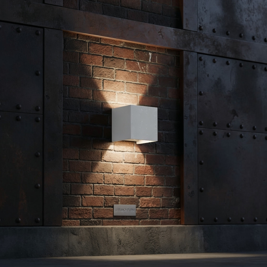 Ideal Lux - LED Vanjska zidna svjetiljka ATOM LED/12W/230V CRI 90 IP54 bijela