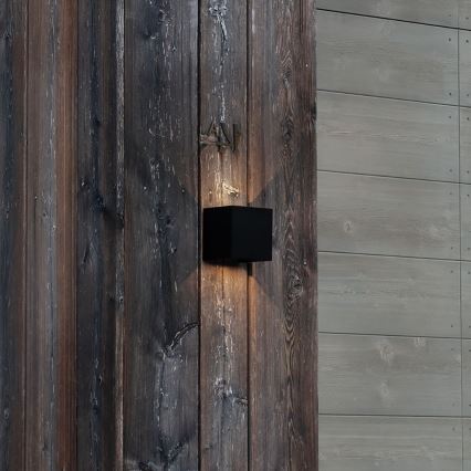 Ideal Lux - LED Vanjska zidna svjetiljka ATOM LED/12W/230V CRI 90 IP54 crna