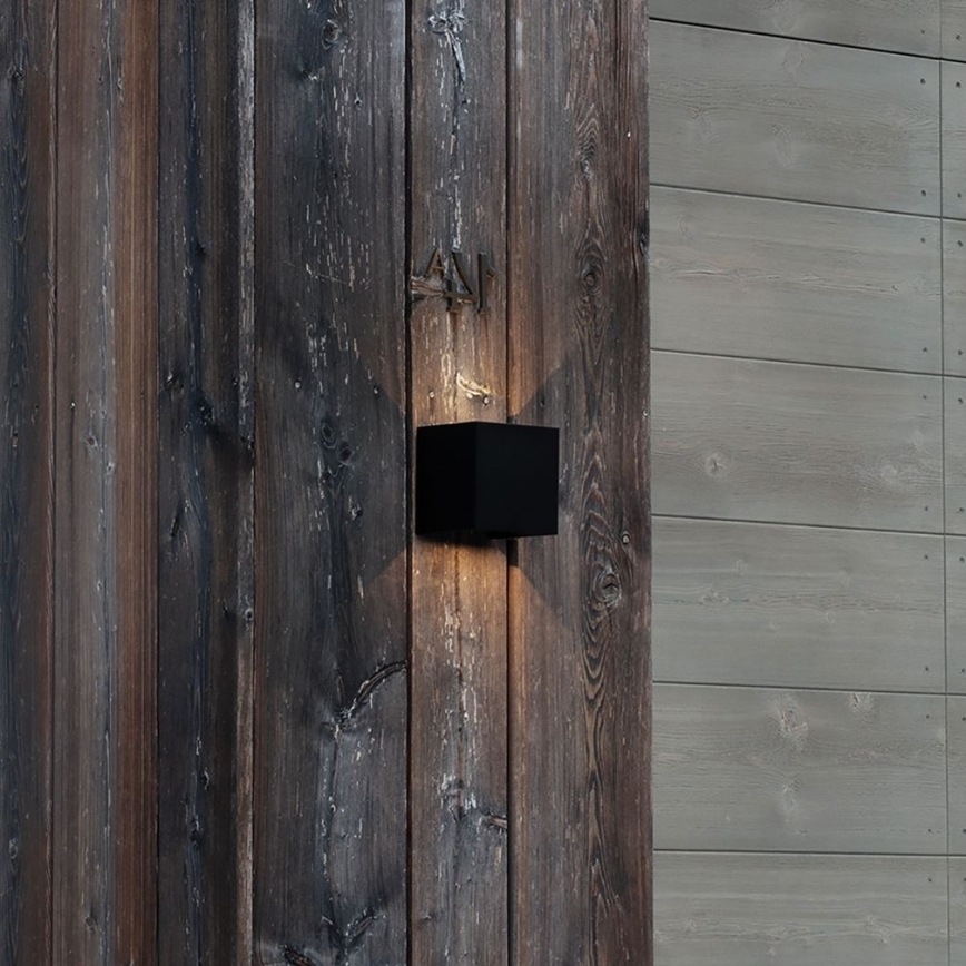 Ideal Lux - LED Vanjska zidna svjetiljka ATOM LED/12W/230V CRI 90 IP54 crna