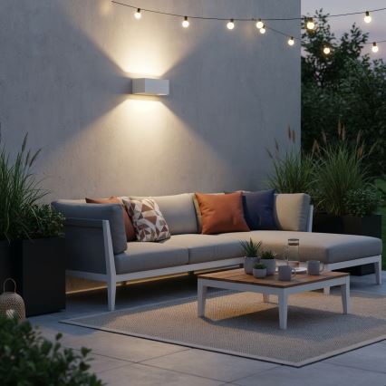 Ideal Lux - LED Vanjska zidna svjetiljka ATOM LED/25W/230V CRI 90 IP54 bijela