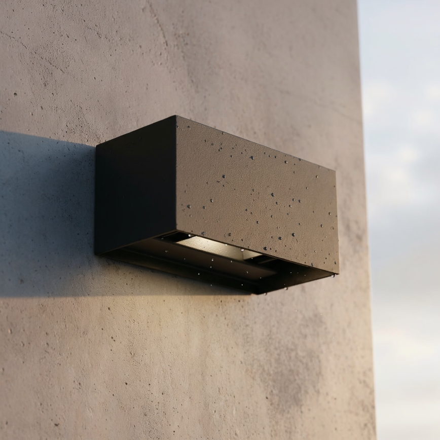 Ideal Lux - LED Vanjska zidna svjetiljka ATOM LED/25W/230V CRI 90 IP54 crna