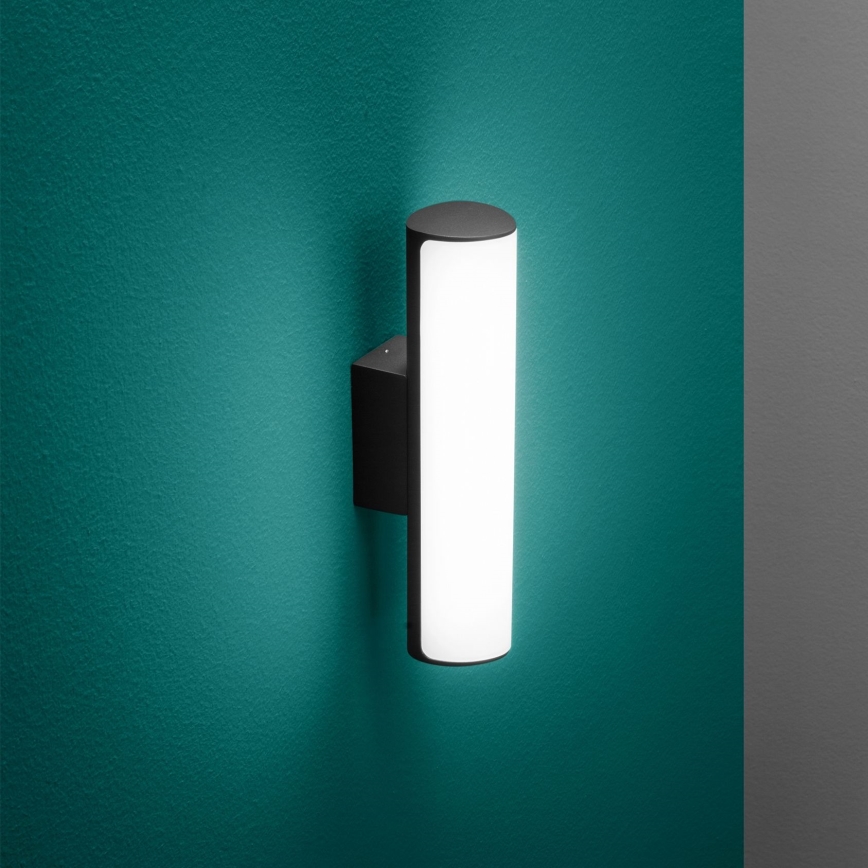 Ideal Lux - LED Vanjska zidna svjetiljka ETERE LED/9,5W/230V 3000K CRI 90 IP44 crna