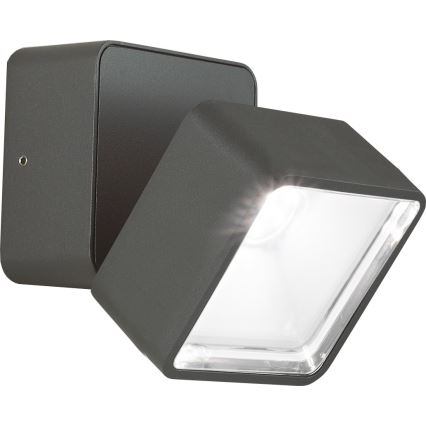 Ideal Lux - LED vanjsko zidno svjetlo OMEGA LED/7W/230V CRI 90 IP54 antracit