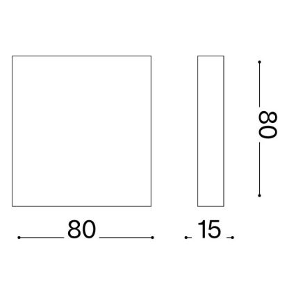 Ideal Lux - LED Vanjska zidna svjetiljka POST-IT LED/3W/12V CRI 90 bijela