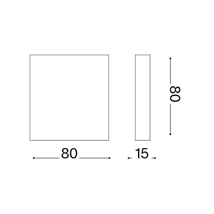 Ideal Lux - LED Vanjska zidna svjetiljka POST-IT LED/3W/12V CRI 90 bijela