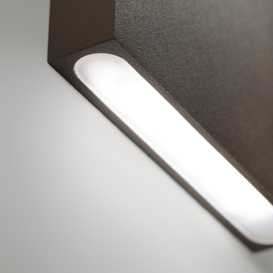 Ideal Lux - LED vanjska zidna svjetiljka POST-IT LED/3W/12V CRI 90 smeđa