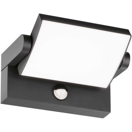 Ideal Lux - LED Vanjska zidna svjetiljka sa senzorom SWIPE LED/21W/230V CRI 90 IP54 antracit