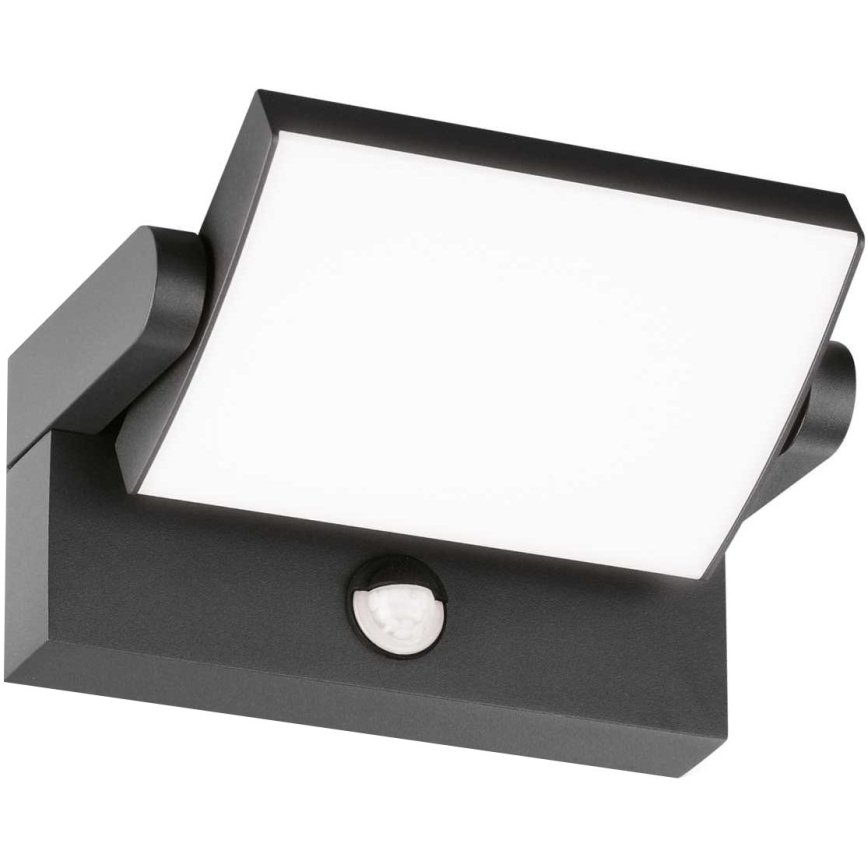Ideal Lux - LED Vanjska zidna svjetiljka sa senzorom SWIPE LED/21W/230V CRI 90 IP54 antracit