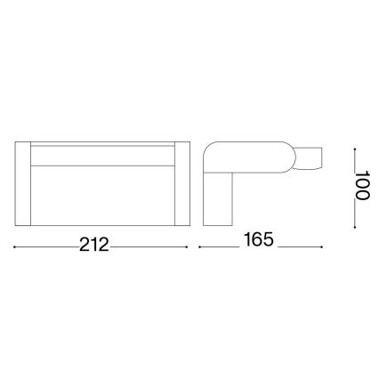 Ideal Lux - LED Vanjska zidna svjetiljka sa senzorom SWIPE LED/21W/230V CRI 90 IP54 bijela