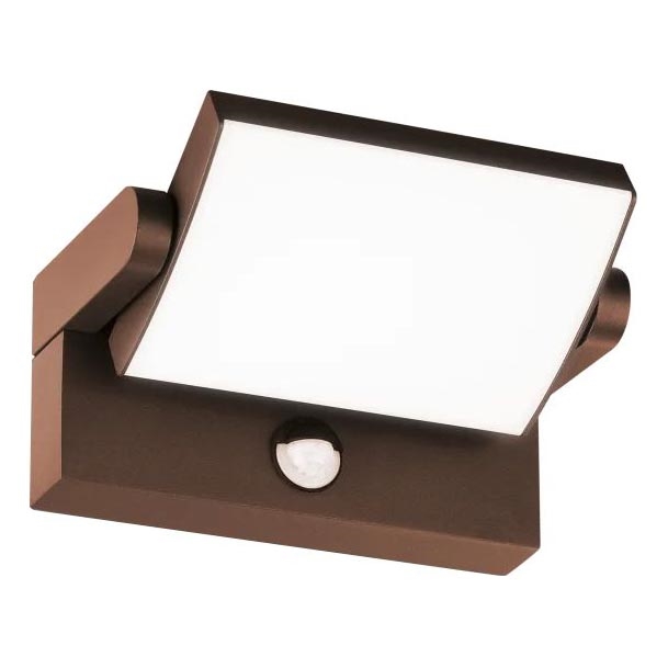 Ideal Lux - LED Vanjska zidna svjetiljka sa senzorom SWIPE LED/21W/230V CRI 90 IP54 smeđa