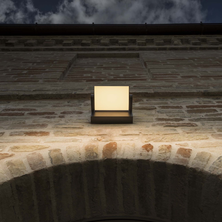 Ideal Lux - LED Vanjska zidna svjetiljka SWIPE LED/21W/230V CRI 90 IP54 smeđa