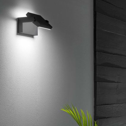 Ideal Lux - LED Vanjska zidna svjetiljka SWIPE LED/21W/230V CRI 90 IP54 antracit