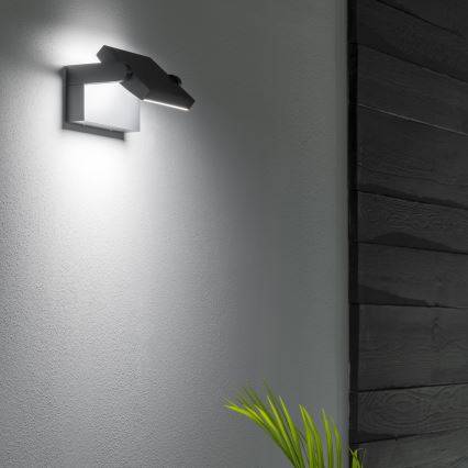 Ideal Lux - LED Vanjska zidna svjetiljka SWIPE LED/21W/230V CRI 90 IP54 antracit