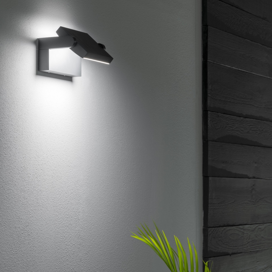 Ideal Lux - LED Vanjska zidna svjetiljka SWIPE LED/21W/230V CRI 90 IP54 antracit